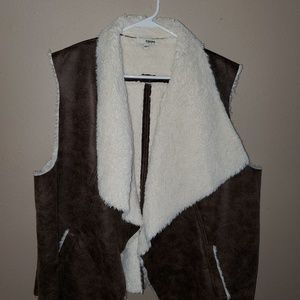 Women's Plus 3X Sonoma Faux Leather/Fur Vest
